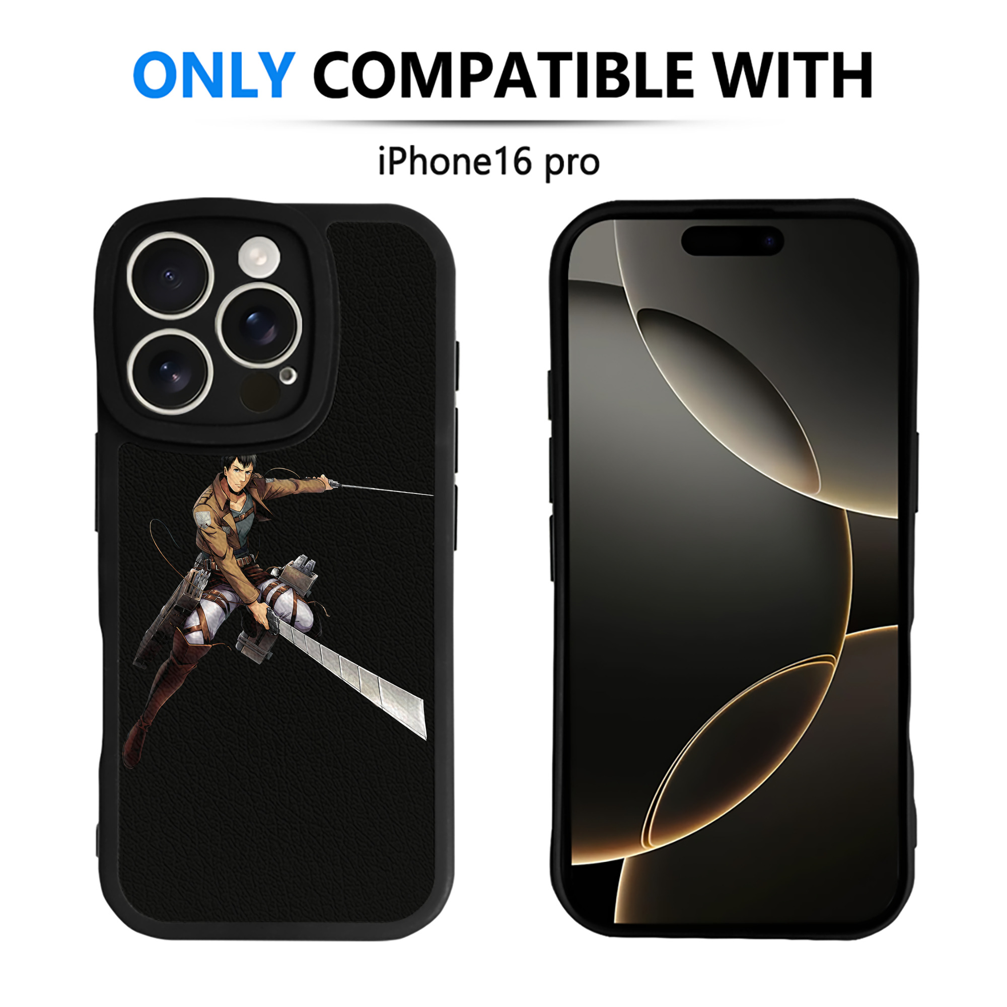 （画像用） 進撃の巨人 ベルトルト・フーバー Attack on Titan Bertholdt Hoover 【iPhone 16シリーズ対応】シリコンスマホケース（レザー調） 材質：シリコン